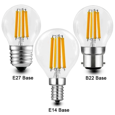 ETL C35 E11 Globe LED Filament Bulb 4W 120C Dimmable pour l'éclairage et la conception des circuits