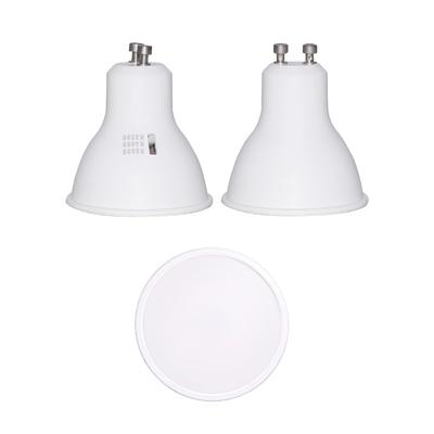 CRI 80 6W 120D GU10 projecteur LED avec sélection multi CCT 3000K/4000K/6500K