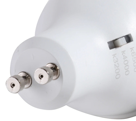 CRI 80 6W 120D GU10 projecteur LED avec sélection multi CCT 3000K/4000K/6500K