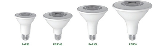 IP20 15W PAR38 projecteur Poids du produit 0,2 kg Indice de rendu des couleurs Ra 80