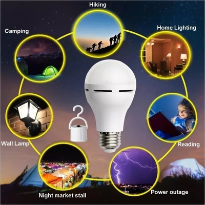 7W/10W LED ampoules rechargeables d'urgence E27/B22 avec support de luminosité réglable