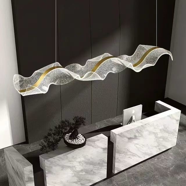 Fin 60W Lustre de cristal Design moderne pour la salle à manger de luxe