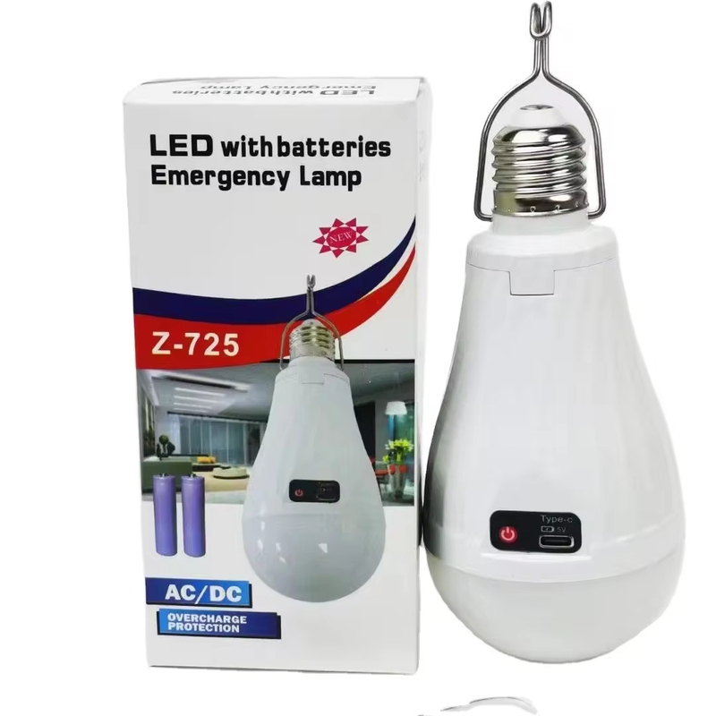 L'ampoule à LED pour le service des solutions d'éclairage 15W E27 B22 Batterie rechargeable au lithium-ion AC/DC