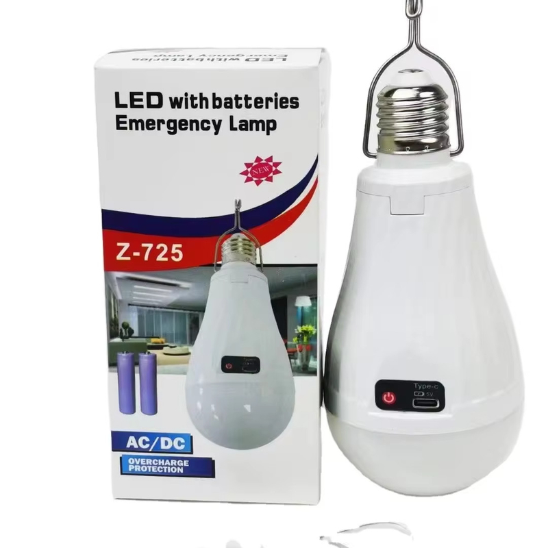 2 E27/B22 ampoule LED rechargeable d'urgence pour solutions d'éclairage à économie d'énergie