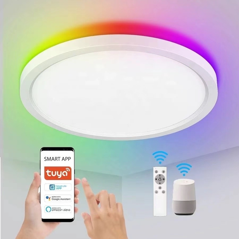Découvrez un éclairage supérieur avec 30W Slim Smart LED Ceiling Light taille moyenne