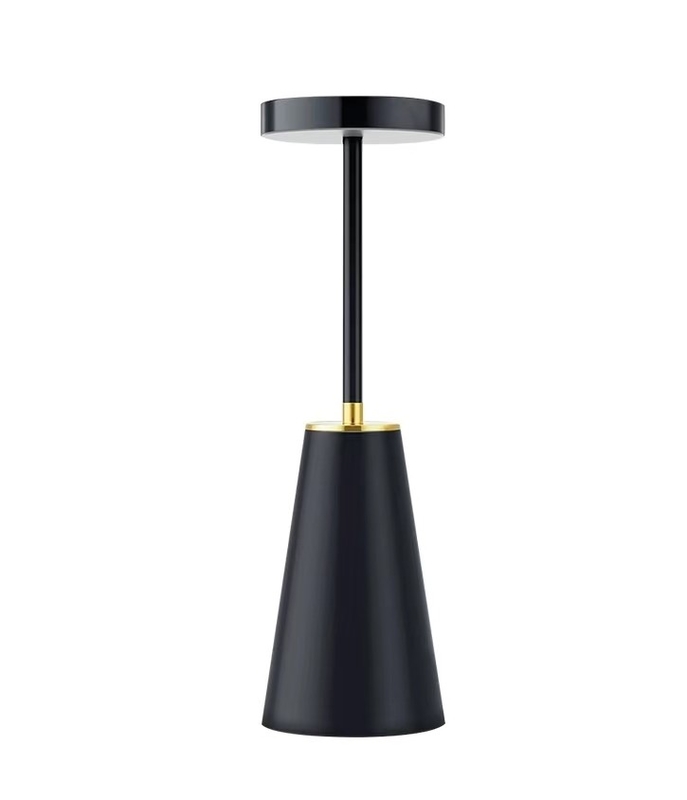 Lampe de chevet à lampe de nuit métallique lampe de table rechargeable sans fil pour la décoration de chambre