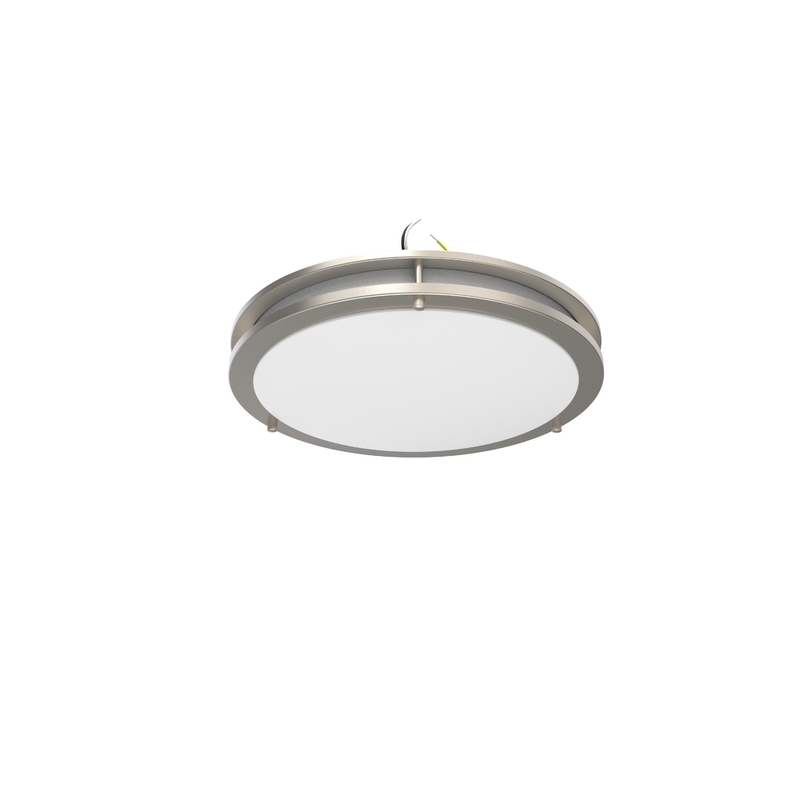 L'échantillon est emballé avec le logo du client 16 pouces 25W LED CCT sélectionnable Double Ring Ceiling Light
