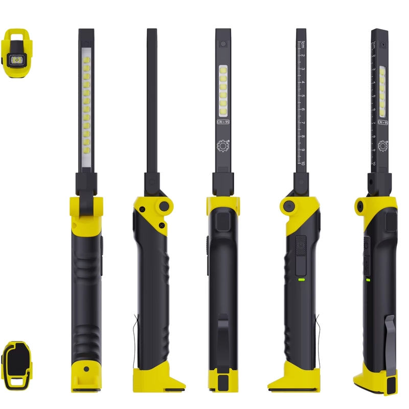Service de solutions d'éclairage CRI95 Correspondance des couleurs Lumière de travail LED rechargeable avec crochet magnétique
