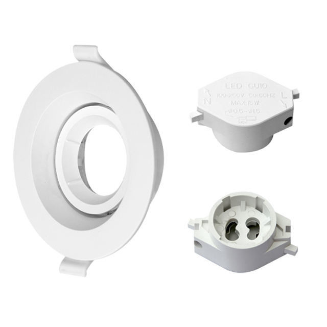 Source lumineuse LED de conception moderne cadre lumineux vers le bas avec angle de faisceau réglable et support GU10