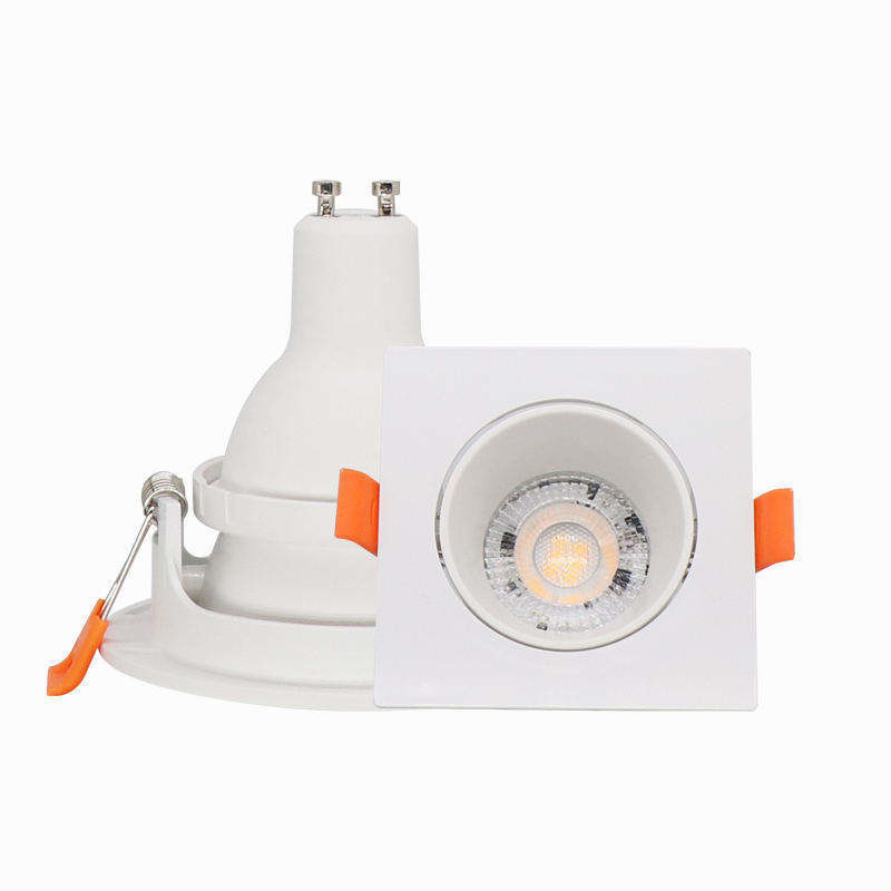 5w Mr16 Gu10 Hôtel Carré Mini Smart Anti-éblouissement Plafond réglable Surface sans découpage Lumière LED en retrait Downlights