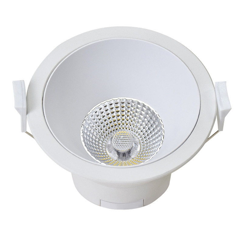Longue durée de vie 9W 0.6mm COB Embedded LED Downlight dans un design moderne pour le câble 3,5 pouces