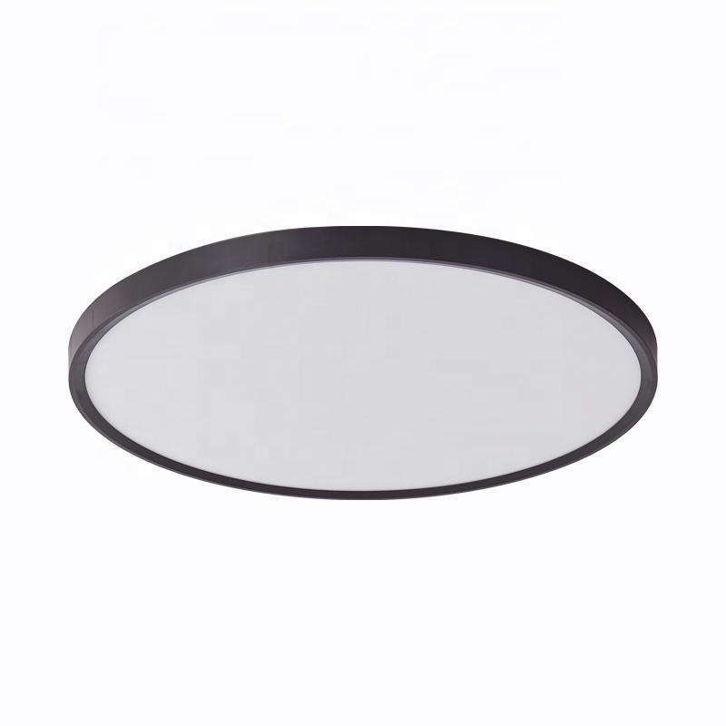 Lumières de plafond LED blanches et noires 18W à trois couleurs et 40000 heures de travail