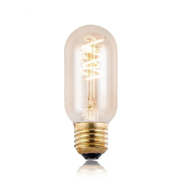 T45 3w ampoule à filament de verre à courbe simple ampoule à LED souple et flexible pour l'éclairage