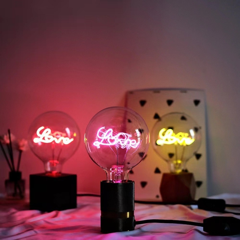 80 Ra Clear Amber G125 série ampoule à LED à filament atténuée mode de commutateur manuel 4W