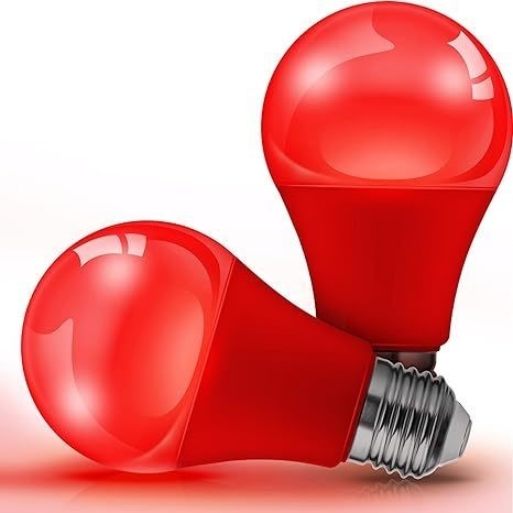 E26 Bulbe LED rouge A19 9W pour la Saint-Valentin Décoration de l'année de Thanksgiving sur le porche intérieur