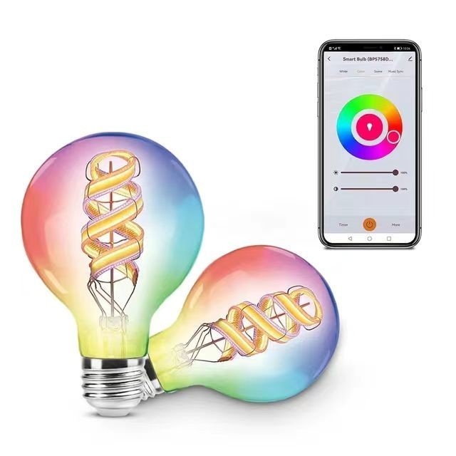 Bulbe LED sans fil Bluetooth TUYA APP de commande pour le changement de couleur et l'obscurcissement de la lumière