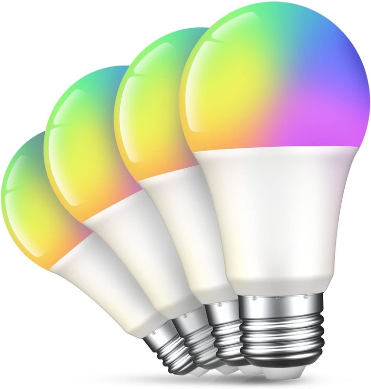 9W E27/B22 Multicolor Dimmable WiFi ampoule LED Compatible avec google alexa résidentiel