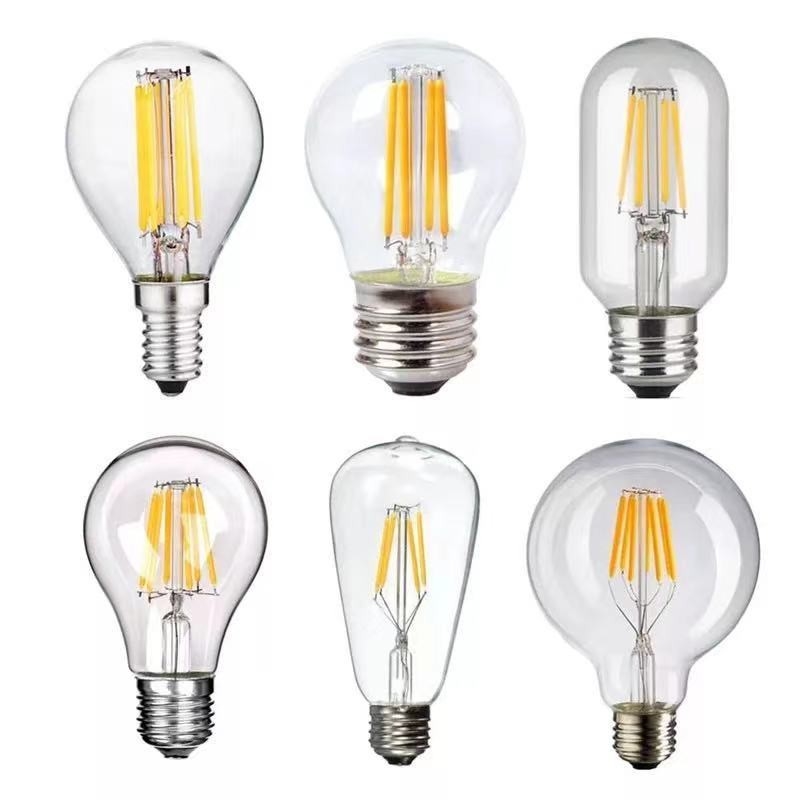 Voltage d'entrée 85-265V E27/B22 4W 6W 8W ampoule à incandescence LED vintage Edison avec 80 Ra