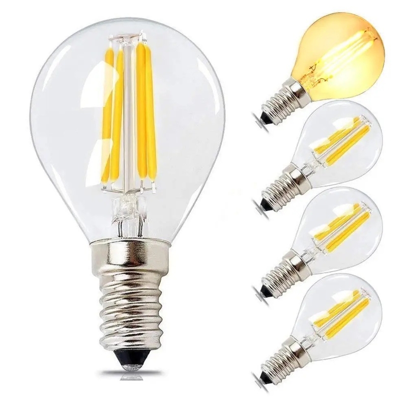 ETL C35 E11 Globe LED Filament Bulb 4W 120C Dimmable pour l'éclairage et la conception des circuits